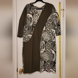 Asymmetrical work dress